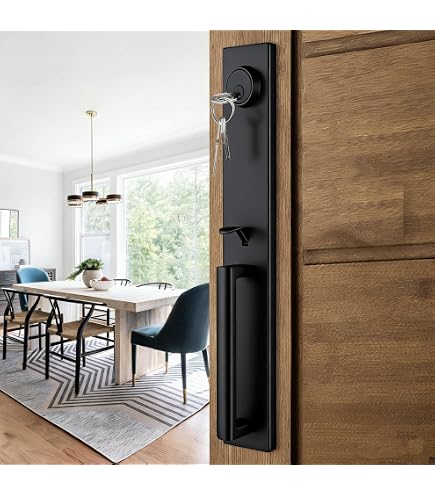 Rockwell Security Premium Zenia Solid Brass Entry Door Handleset
